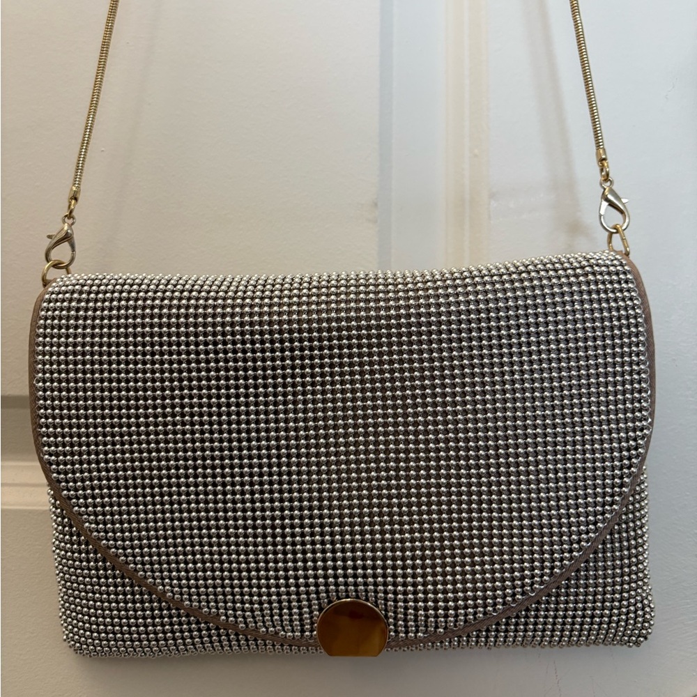 Gold and Pearl Women's Crossbody Purse
